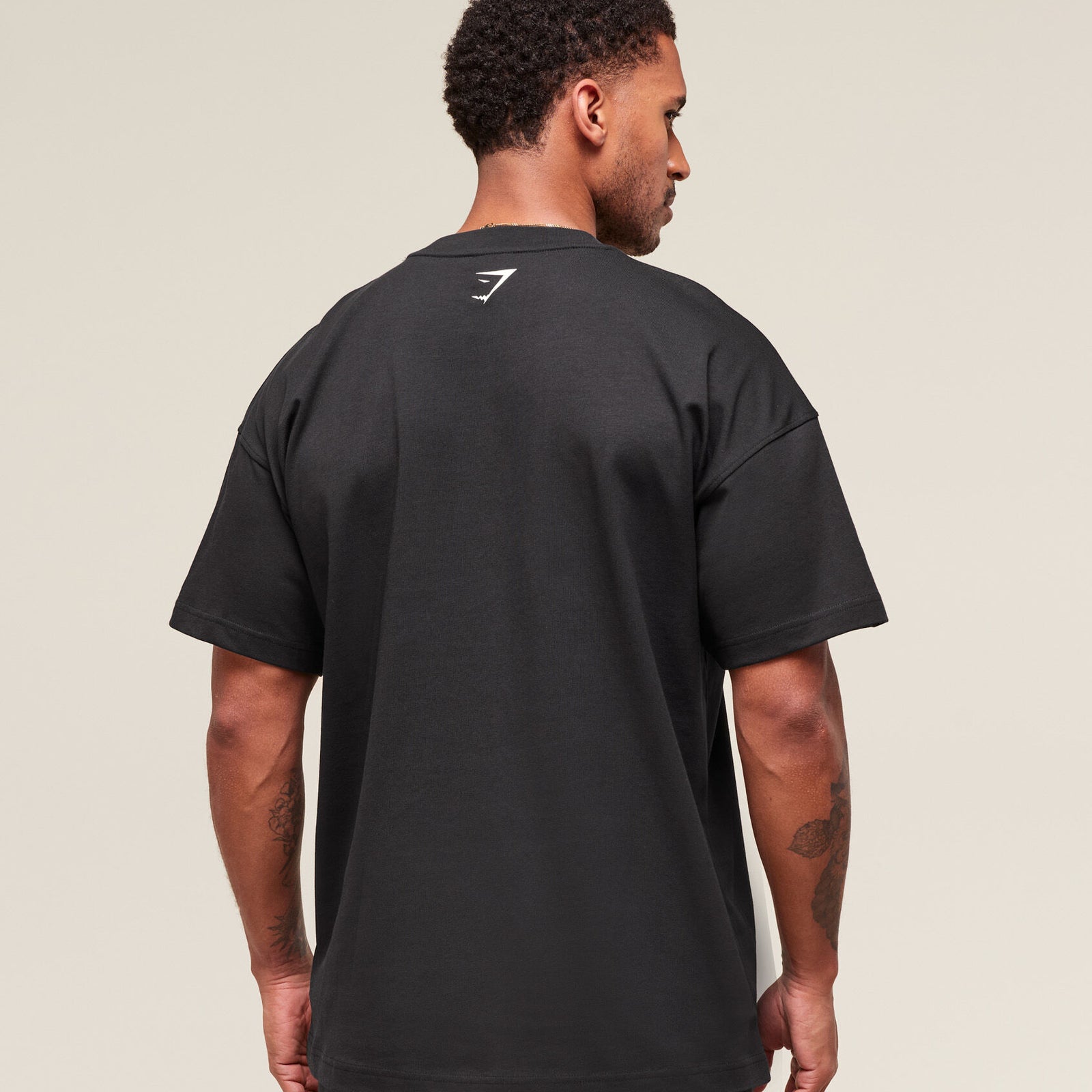 Shark Attack OS Tee Gymshark, Black - Image 3