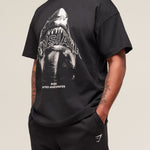 Shark Attack OS Tee Gymshark, Black - Thumbnail 1