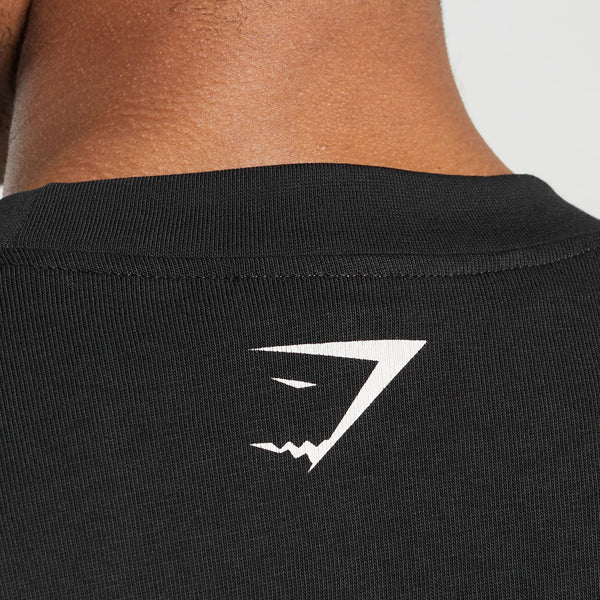 Collegiate T-Shirt Gymshark , Black - Secondary