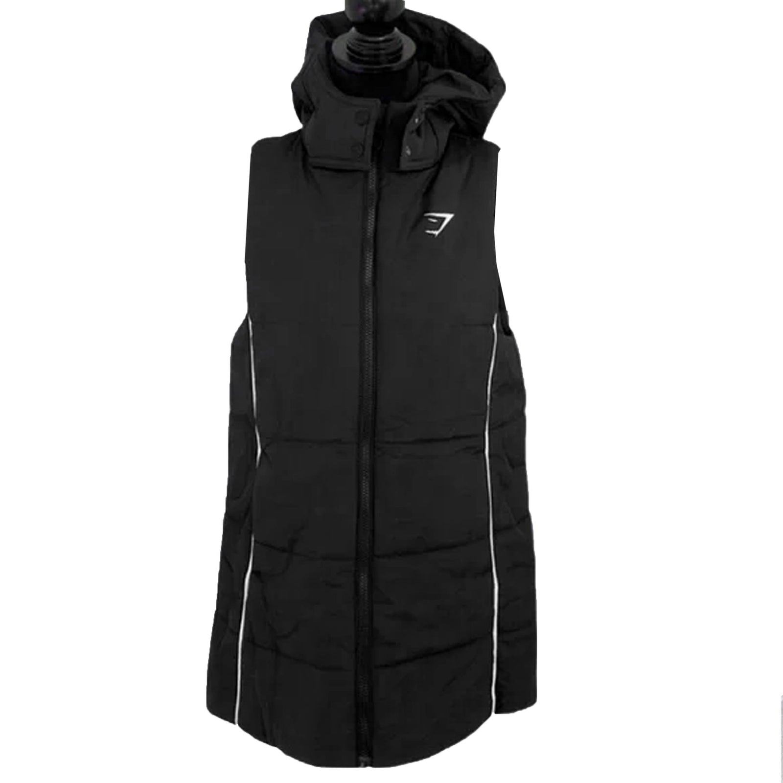 PUFFER VEST GYMSHARK - BLACK/BLACK - Image 3