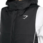 PUFFER VEST GYMSHARK - BLACK/BLACK - Thumbnail 2