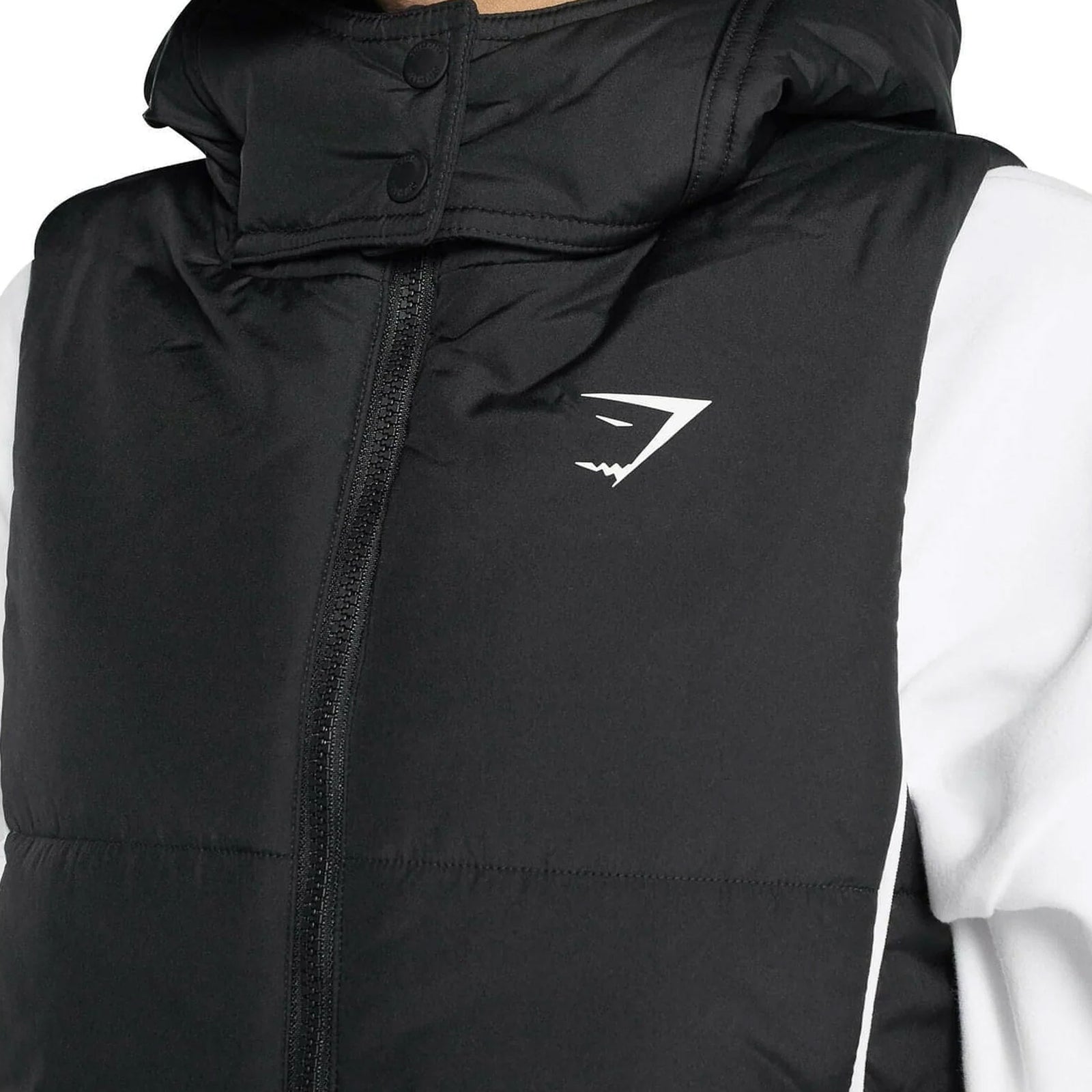 PUFFER VEST GYMSHARK - BLACK/BLACK - Image 2