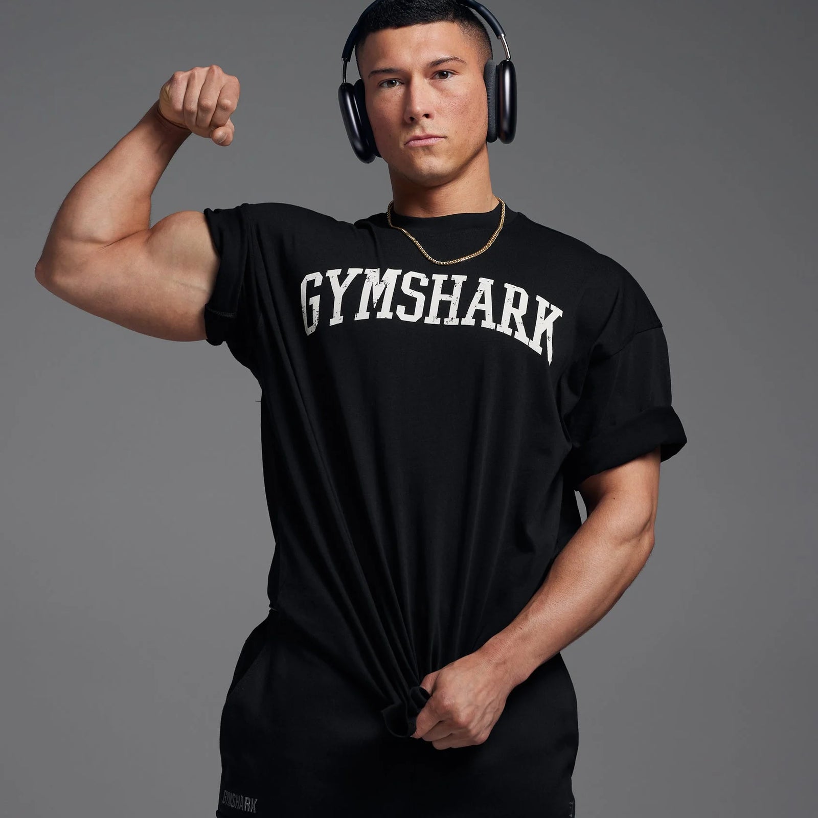 Collegiate T-Shirt Gymshark , Black - Image 1