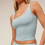 Waffle Cropped Tank - Thumbnail 4