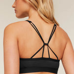 Ruched Strappy Sports Bra - Thumbnail 5